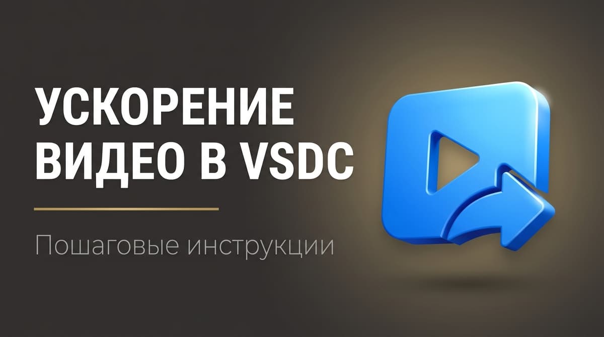 Как ускорить видео в vsdc