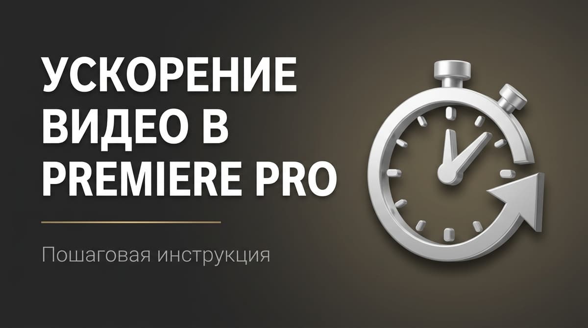 Как в premiere pro ускорить видео