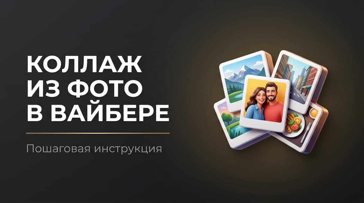 Как в вайбере сделать коллаж из фото