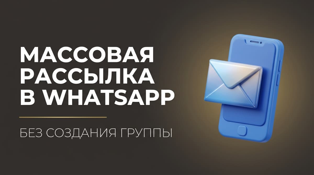 Как в ватсапе сделать массовую рассылку без создания группы