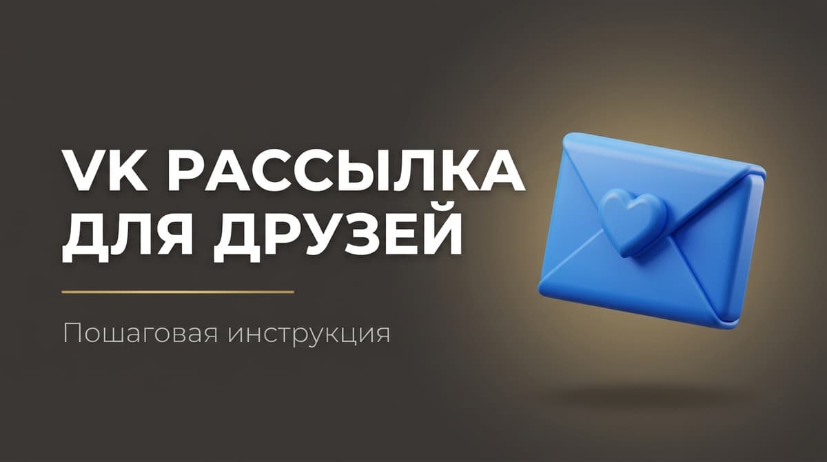 Как в вк сделать рассылку всем друзьям