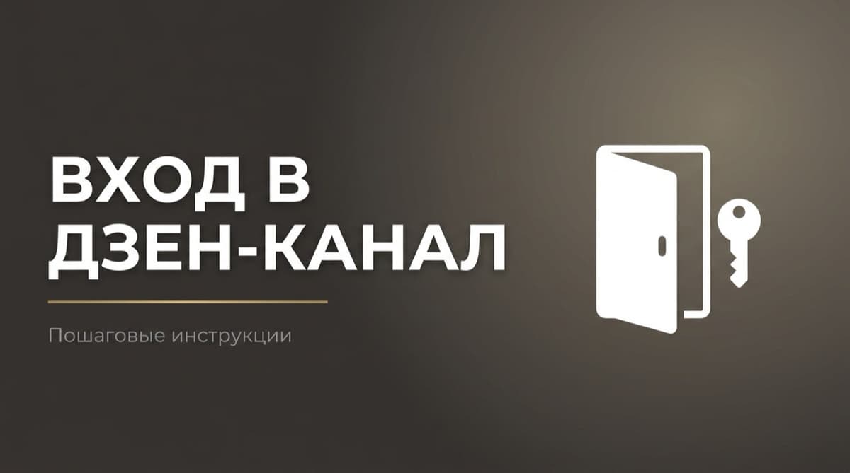 Как зайти на свой канал в дзене