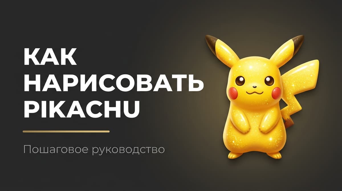 Картинки как нарисовать пикачу