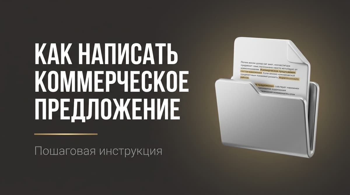 Коммерческое предложение как написать