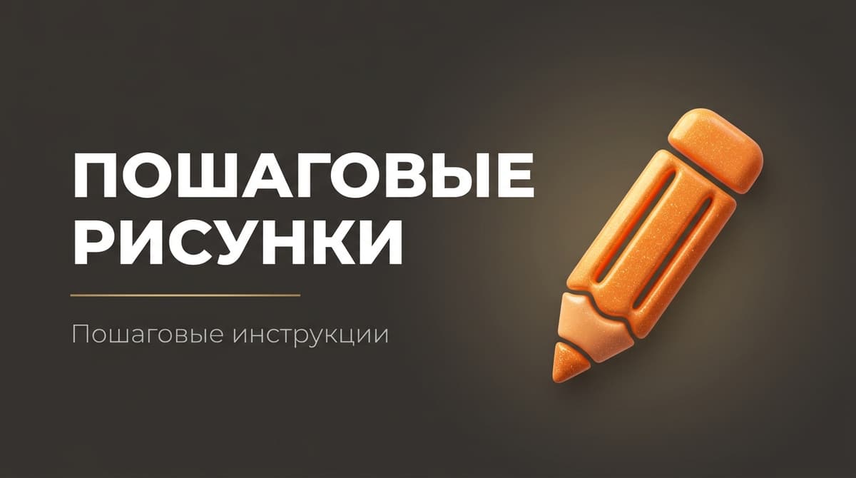 Легкие рисунки по этапам