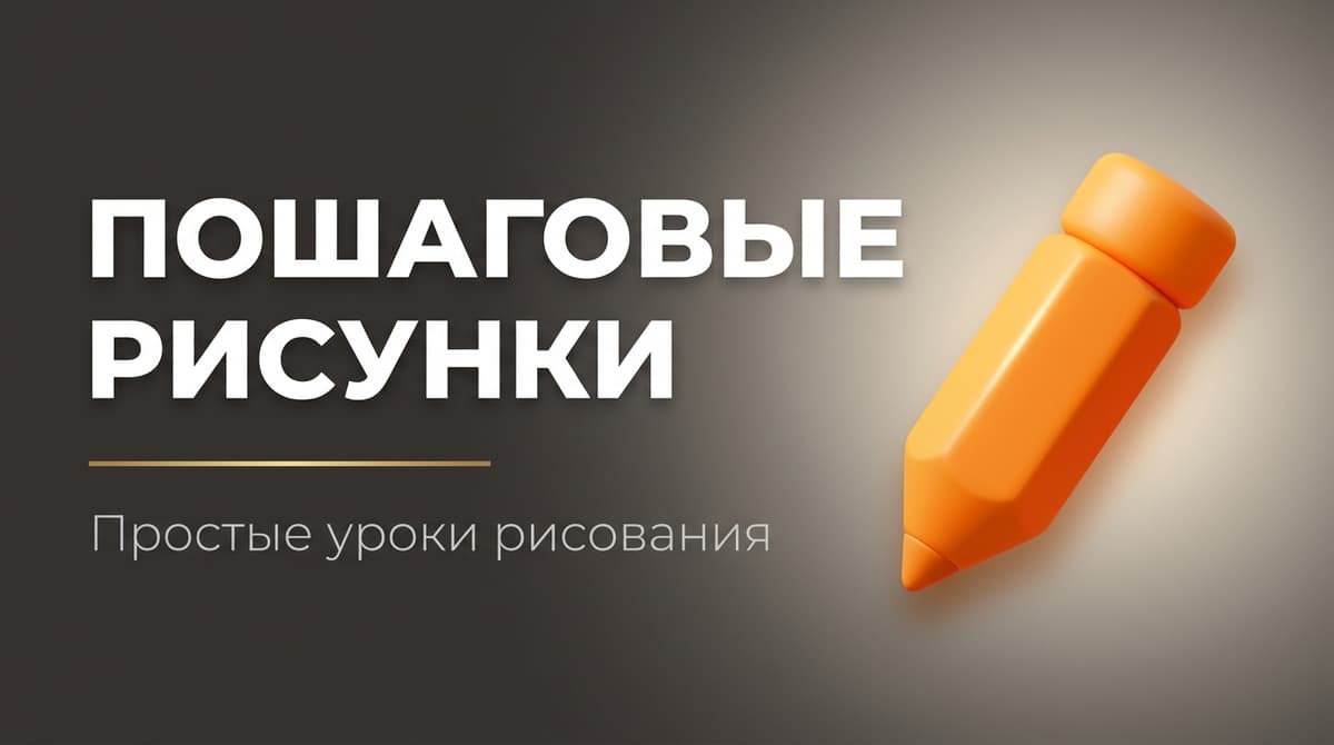 Легкие рисунки поэтапно