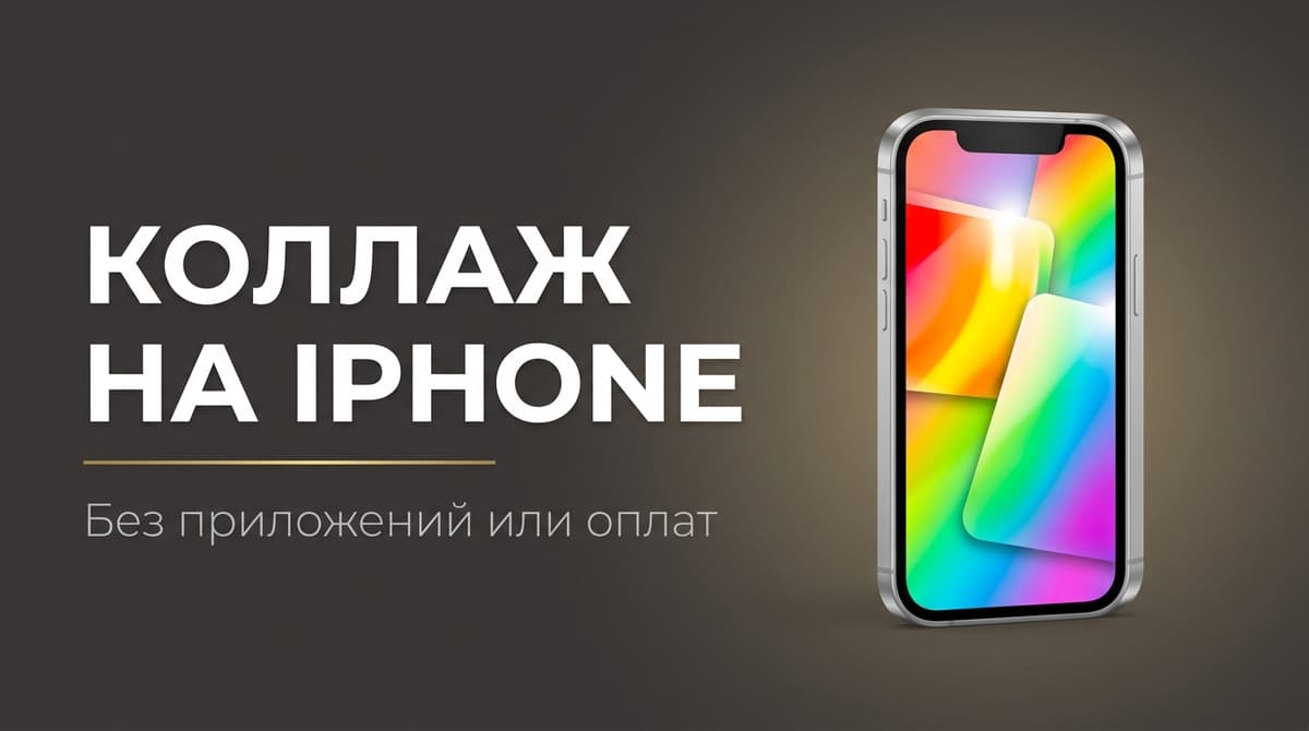 Можно ли сделать коллаж на айфоне без приложений