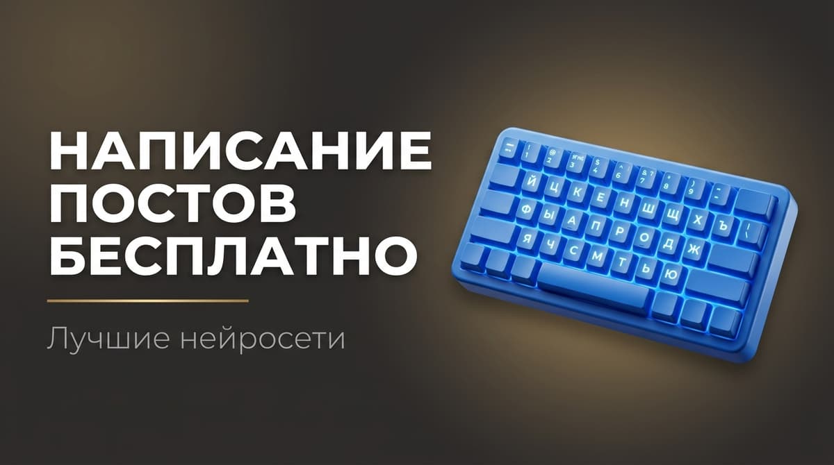Написание поста в нейросети бесплатно