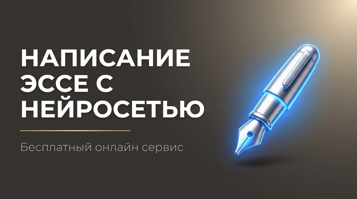 Написать эссе нейросеть онлайн бесплатно
