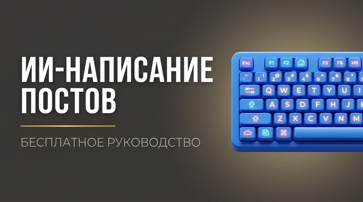 Написать пост через ии