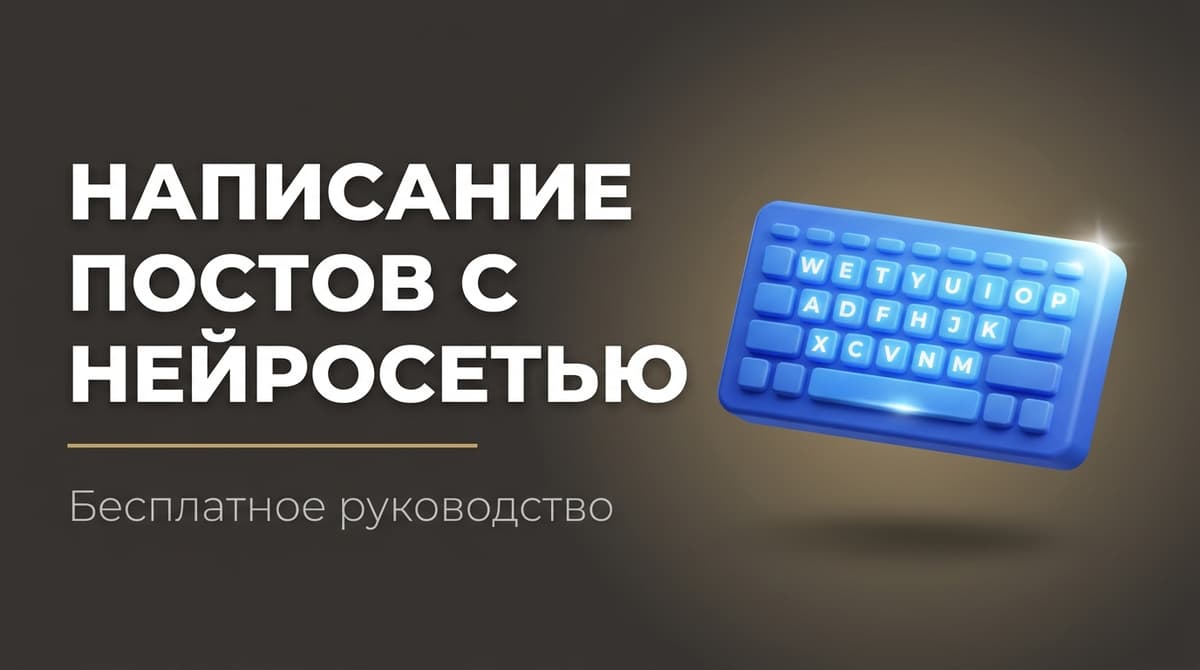 Написать пост нейросетью