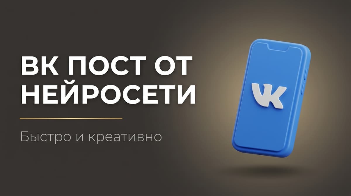 Написать пост вк с помощью нейросети