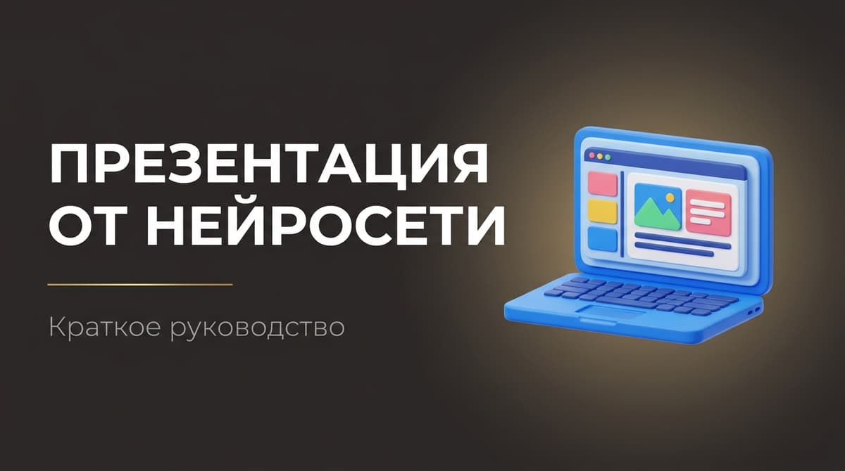 Написать презентацию с помощью нейросети