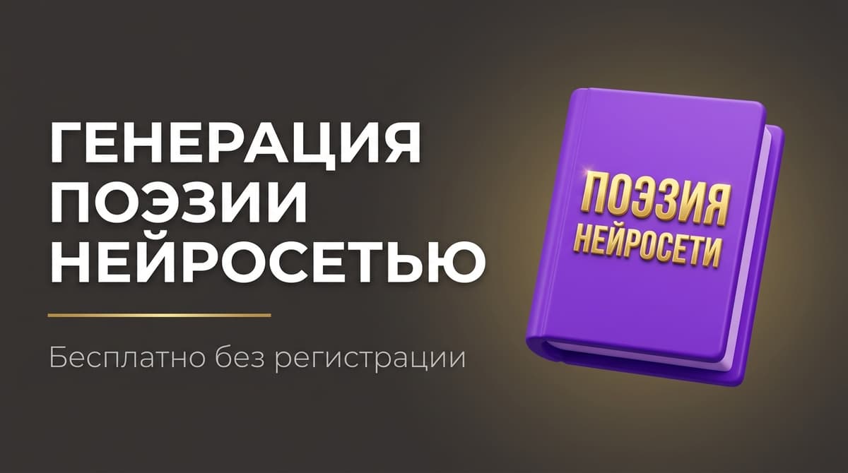 Написать стихи нейросетью онлайн бесплатно без регистрации