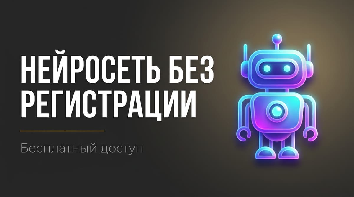 Нейросеть без регистрации бесплатно