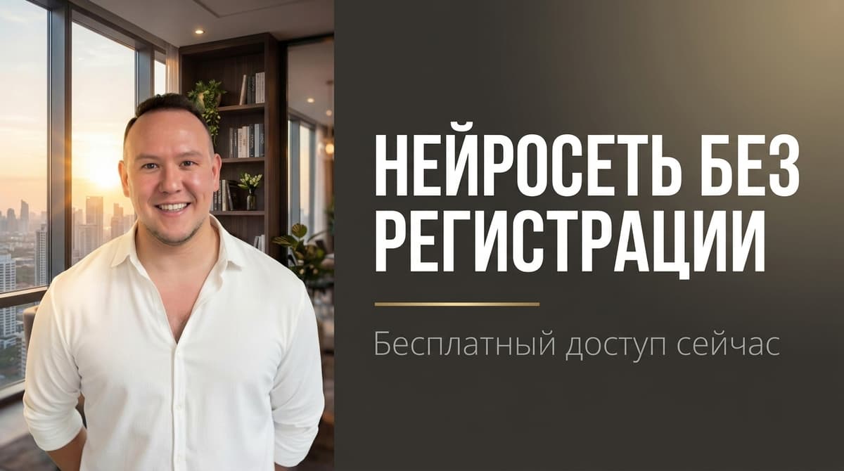 Нейросеть без регистрации