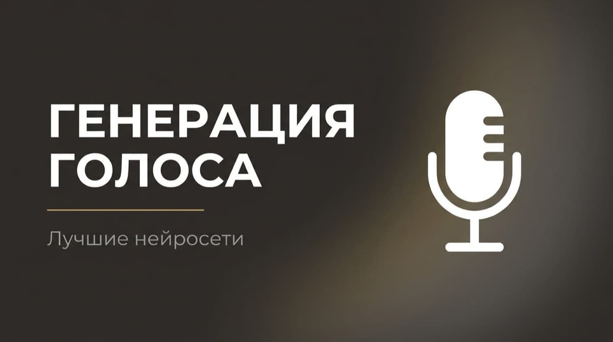 Нейросеть для генерации голоса