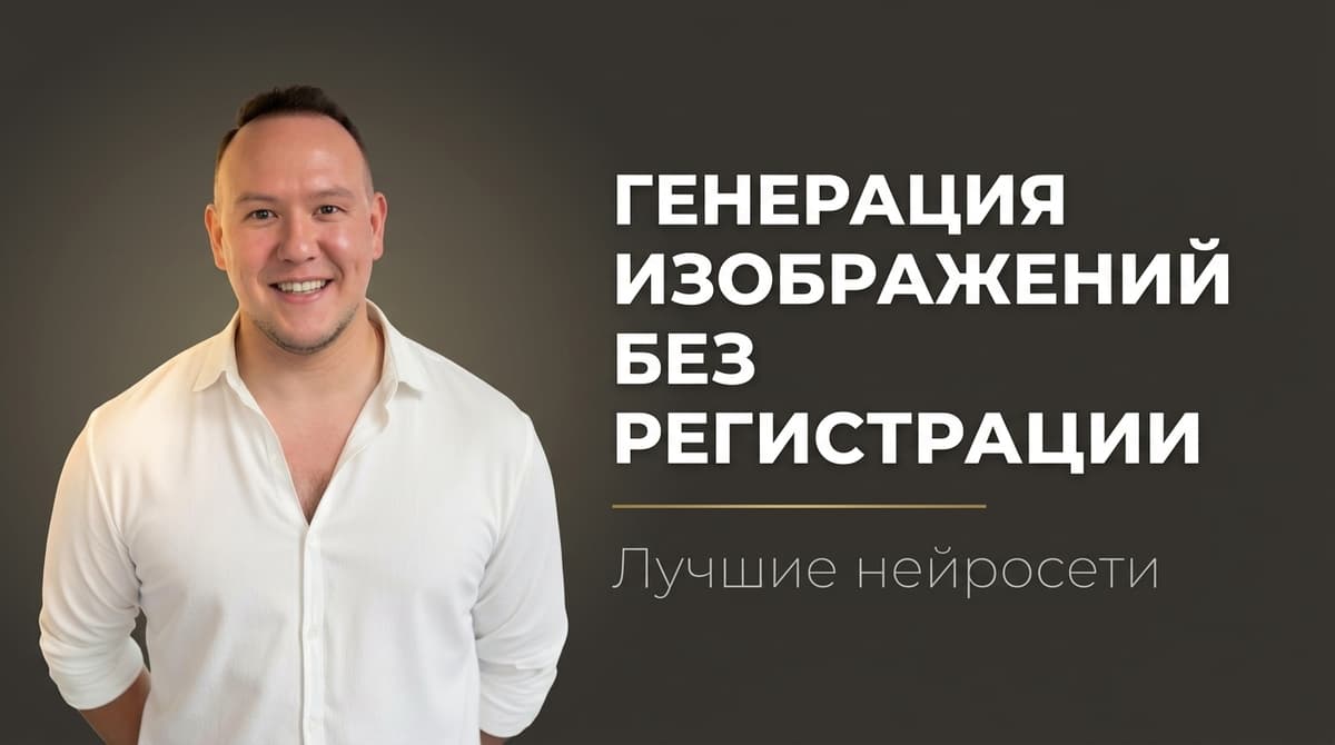 Нейросеть для генерации изображений без регистрации