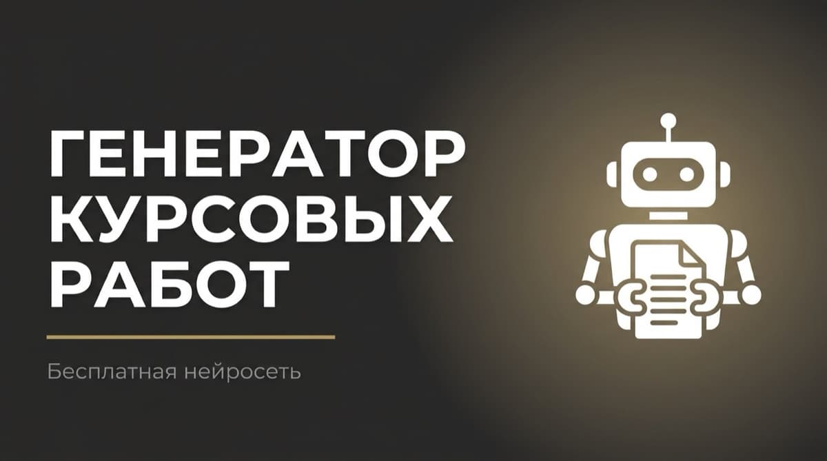 Нейросеть для генерации курсовых работ бесплатно