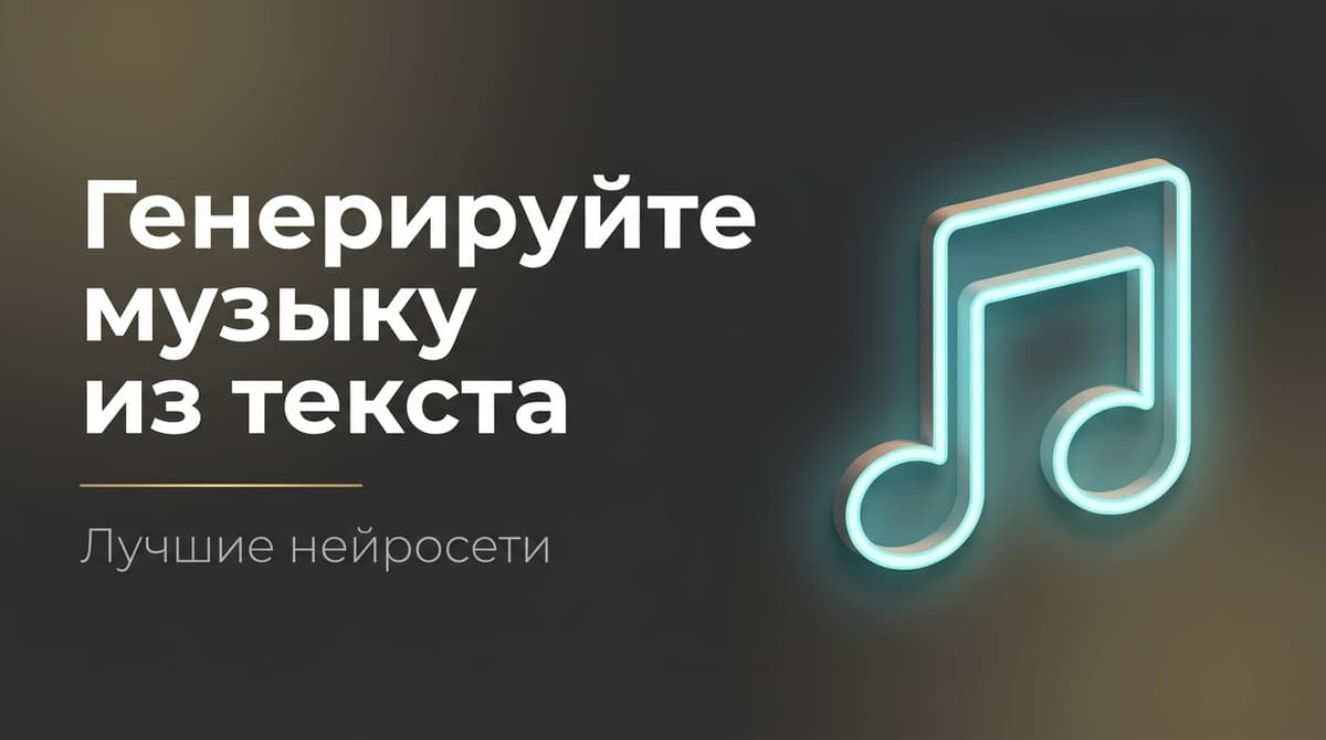 Нейросеть для генерации музыки из текста