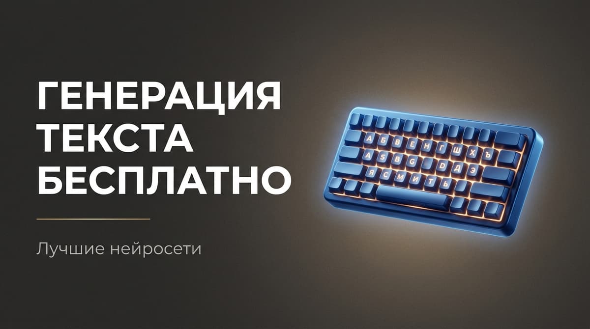Нейросеть для генерации текста бесплатно на русском