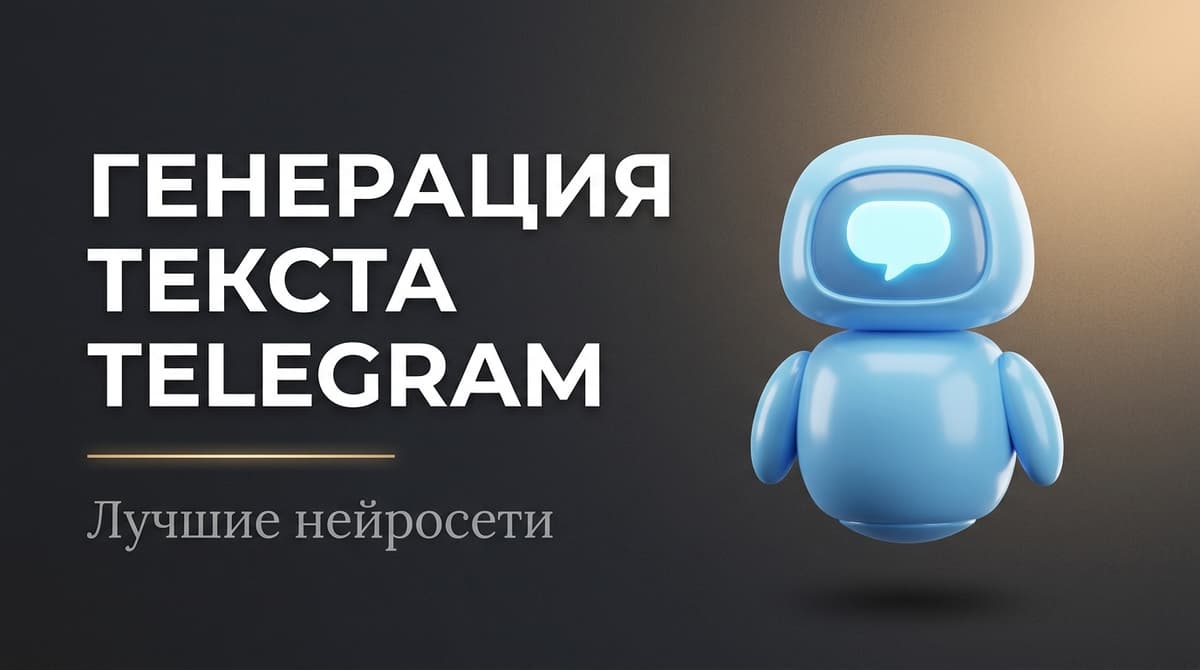 Нейросеть для генерации текста телеграм