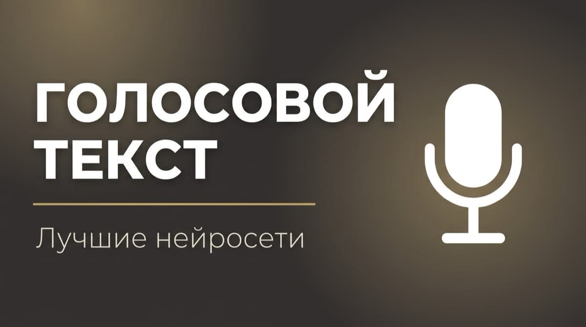 Нейросеть для генерации текста в голос