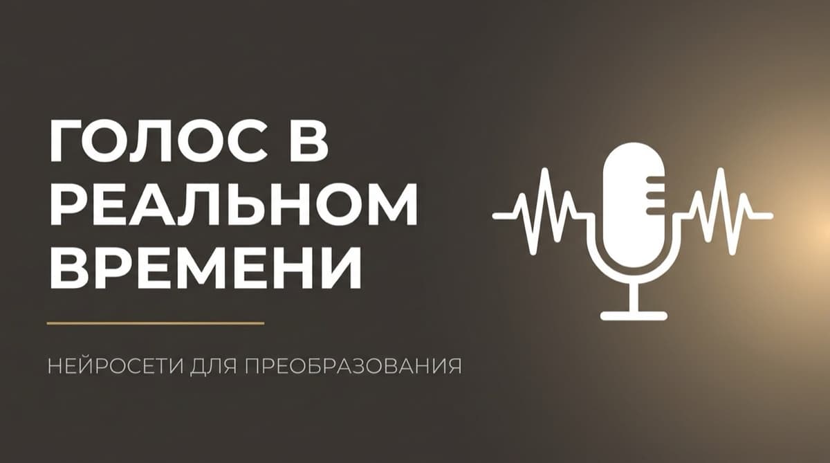 Нейросеть для изменения голоса в реальном времени