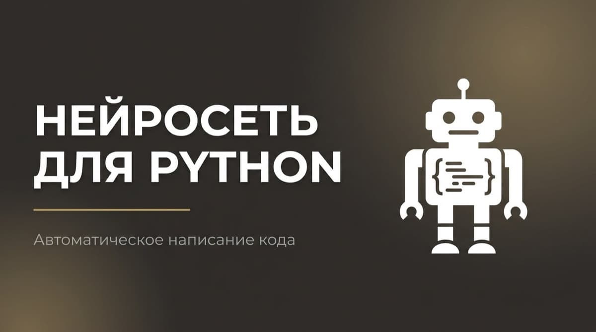 Нейросеть для написания кода на пайтон