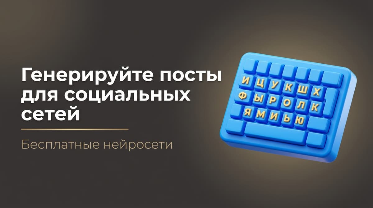 Нейросеть для написания постов для соцсетей бесплатно