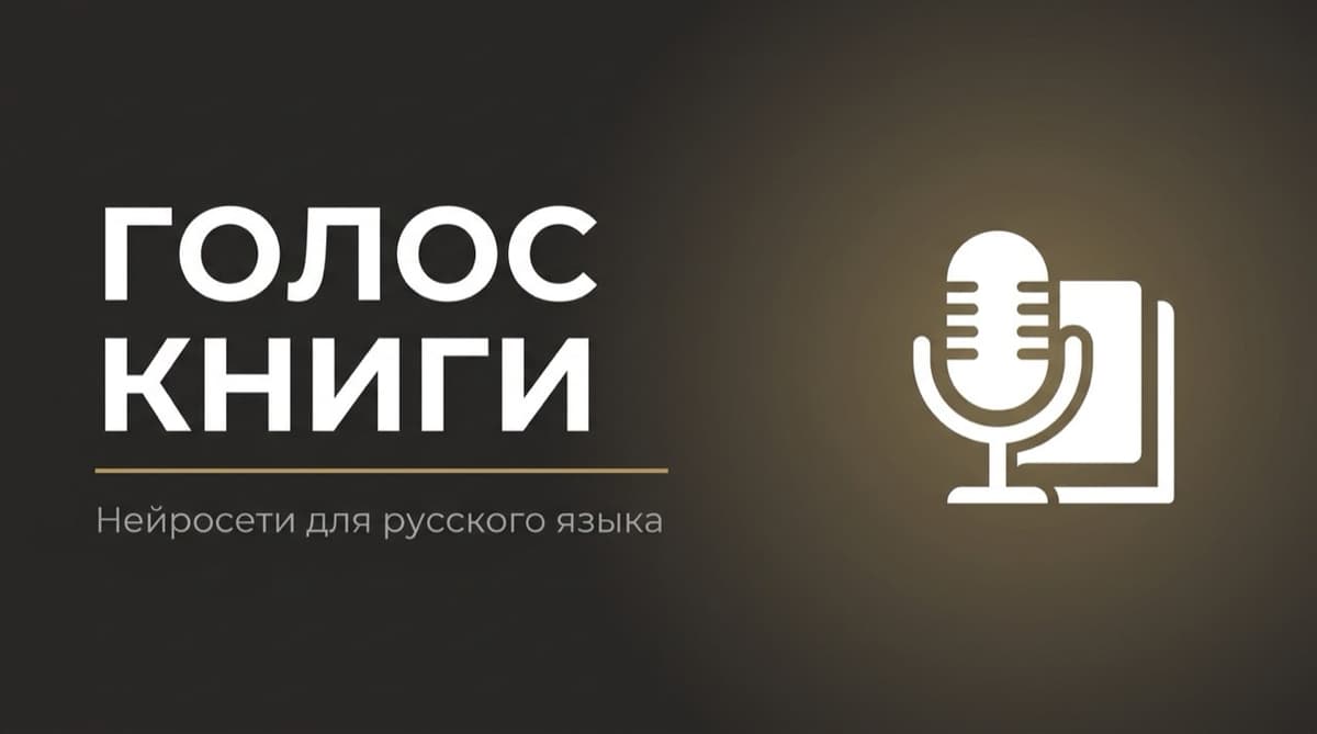 Нейросеть для озвучки книг на русском