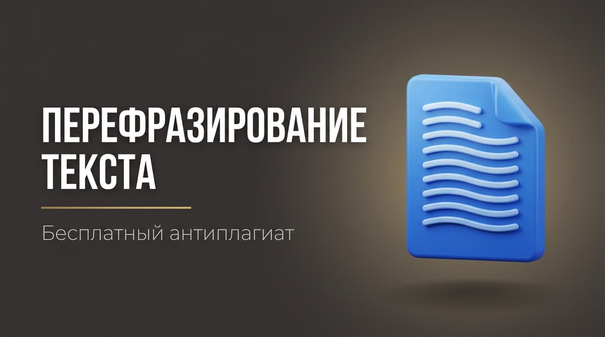 Нейросеть для перефразирования текста для антиплагиата бесплатно