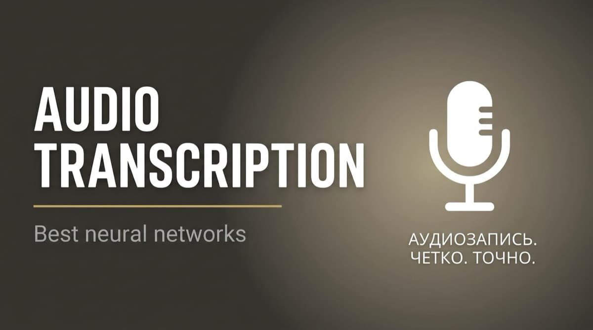 Нейросеть для перевода аудио в текст