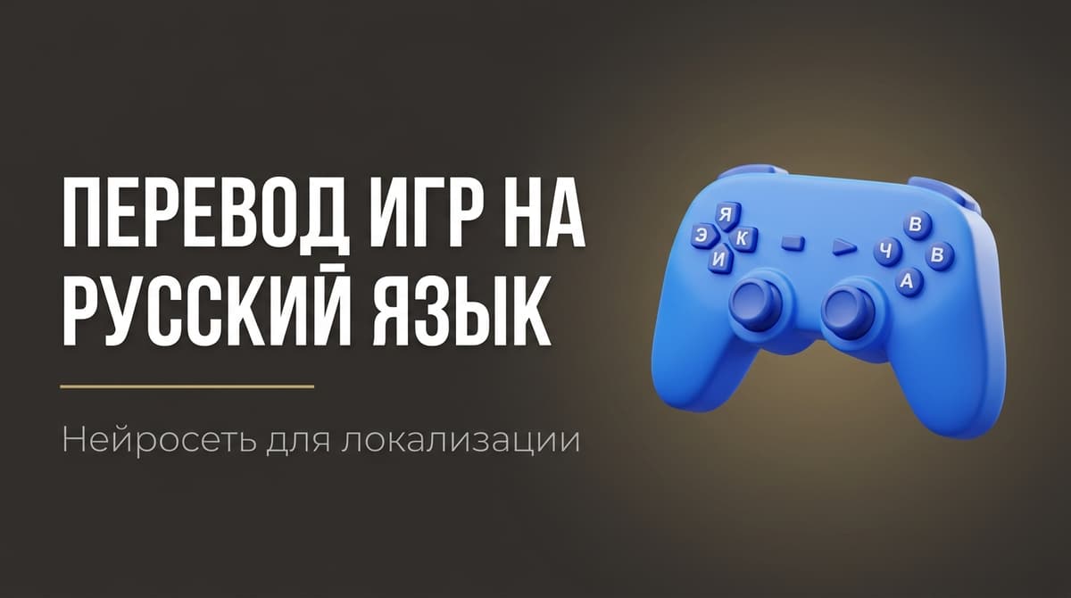 Нейросеть для перевода игр на русский язык