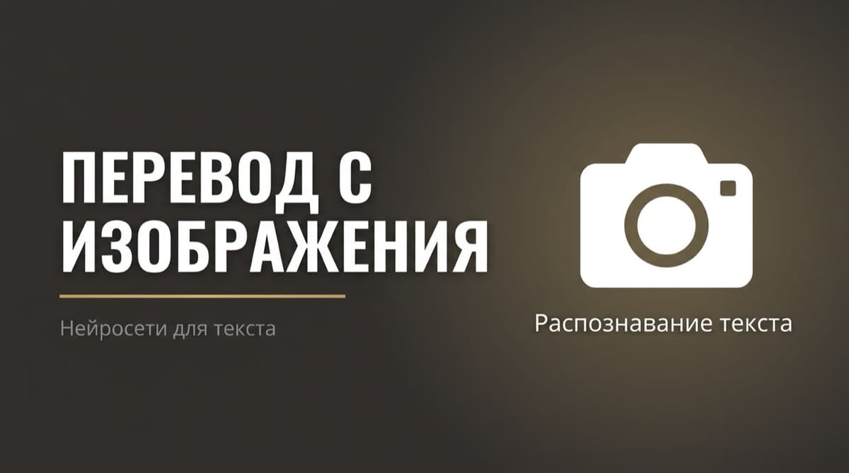 Нейросеть для перевода текста с картинки