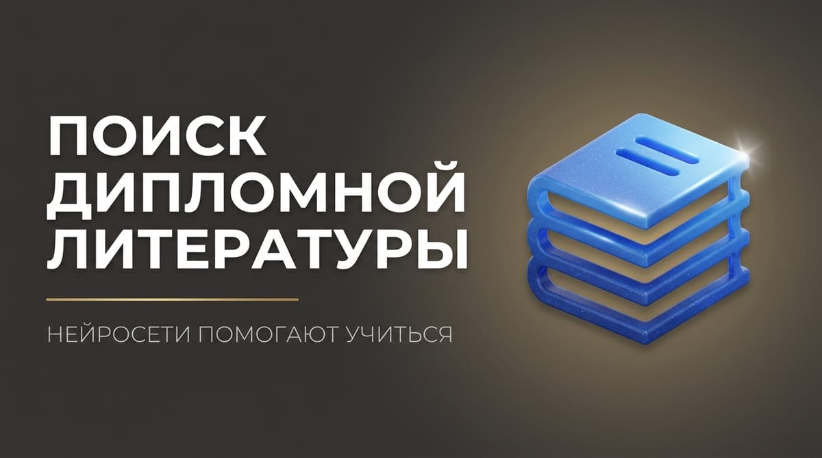 Нейросеть для поиска литературы для диплома