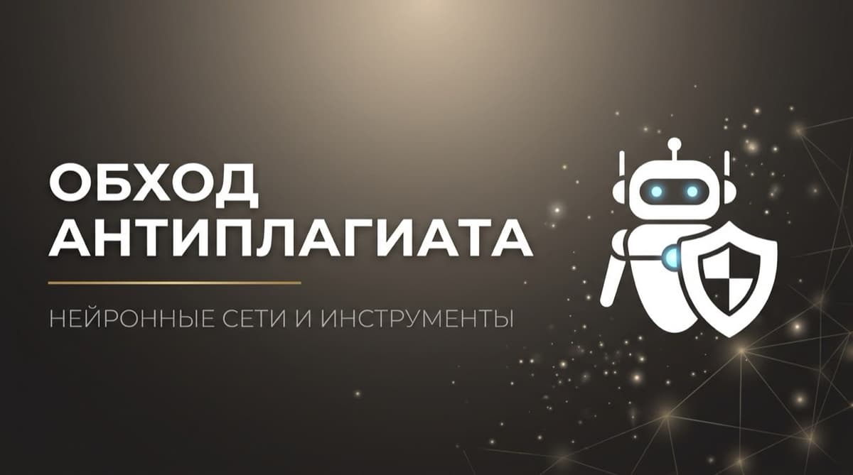Нейросеть для прохождения антиплагиата