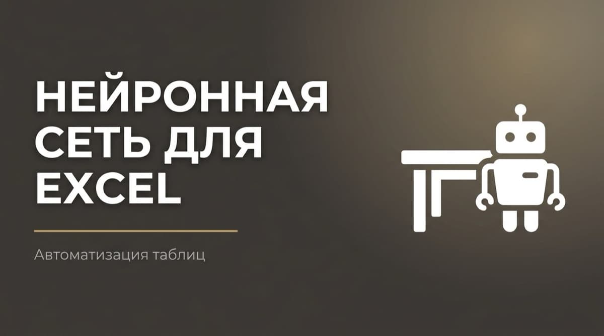 Нейросеть для работы с таблицами эксель
