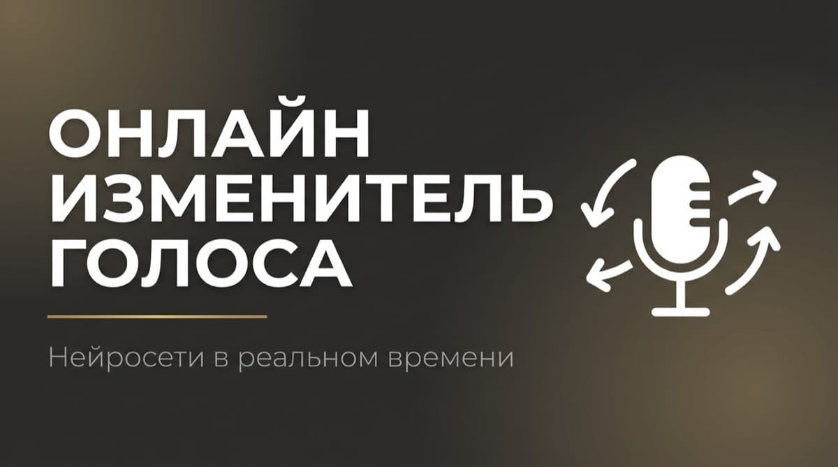 Нейросеть для смены голоса в реальном времени