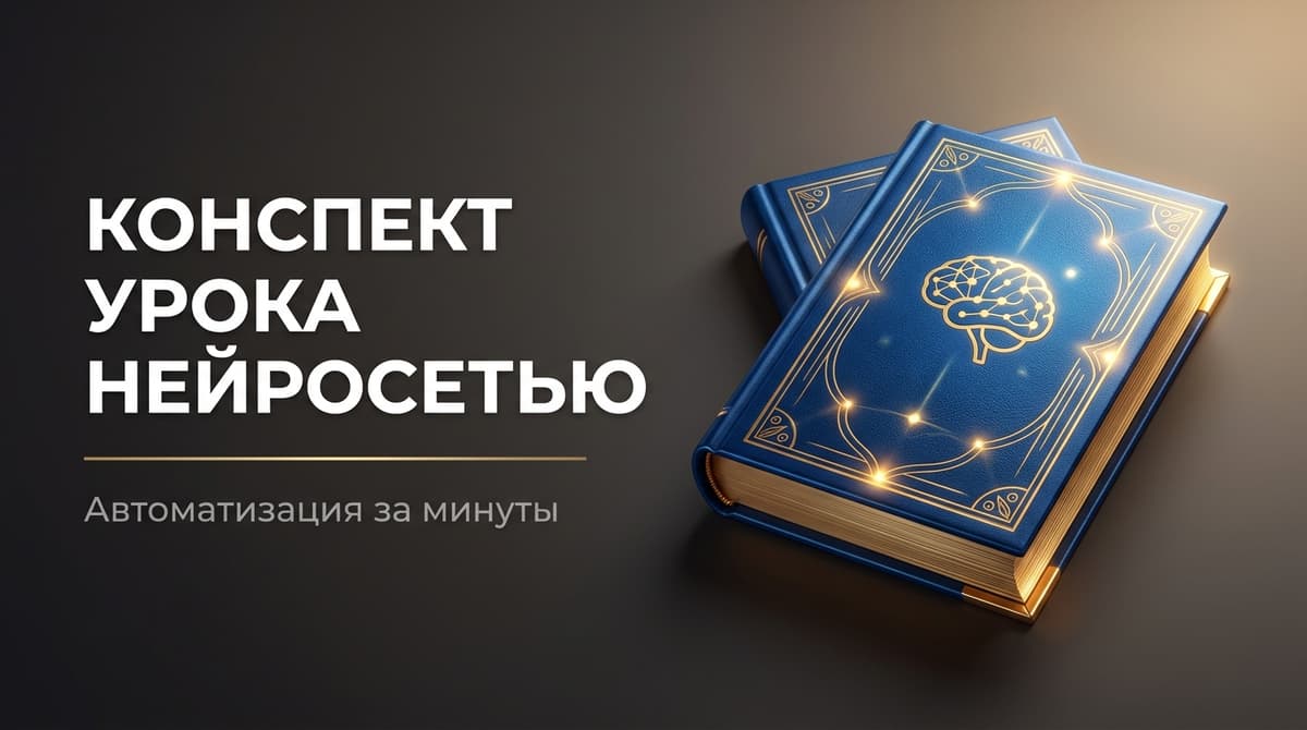 Нейросеть для создания конспекта урока