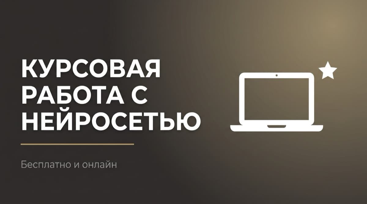 Нейросеть для создания курсовой работы бесплатно онлайн
