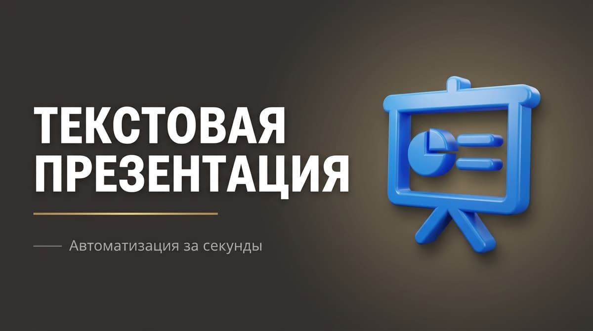 Нейросеть для создания презентации по готовому тексту