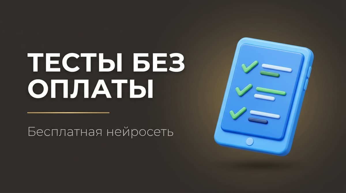 Нейросеть для тестов бесплатная