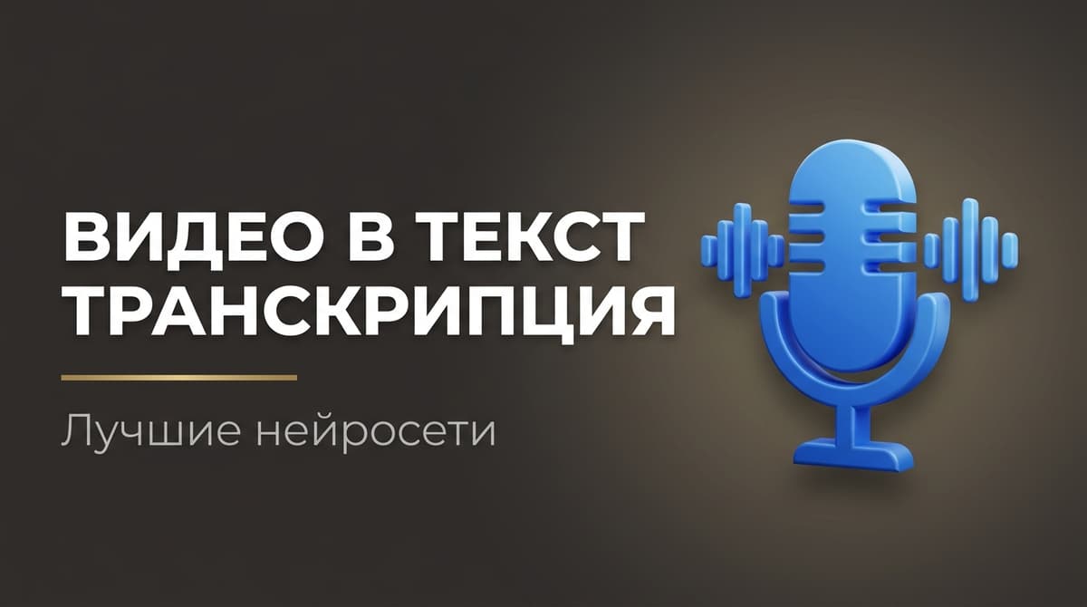 Нейросеть для транскрибации видео в текст