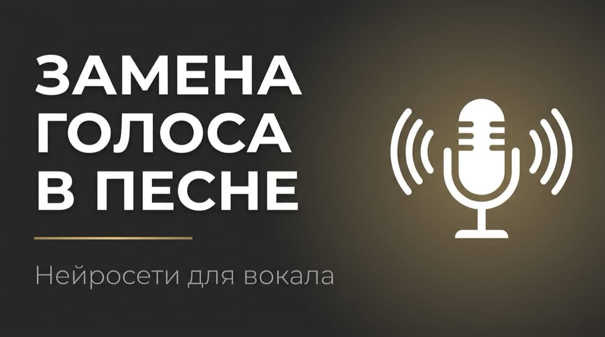 Нейросеть для замены голоса в песне