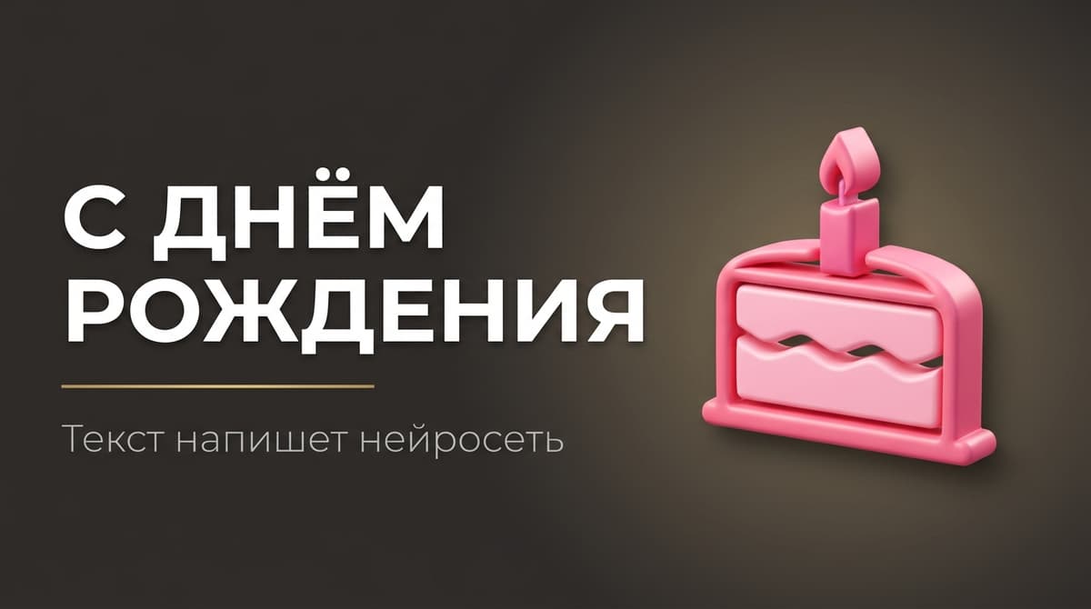 Нейросеть написать поздравление с днем рождения