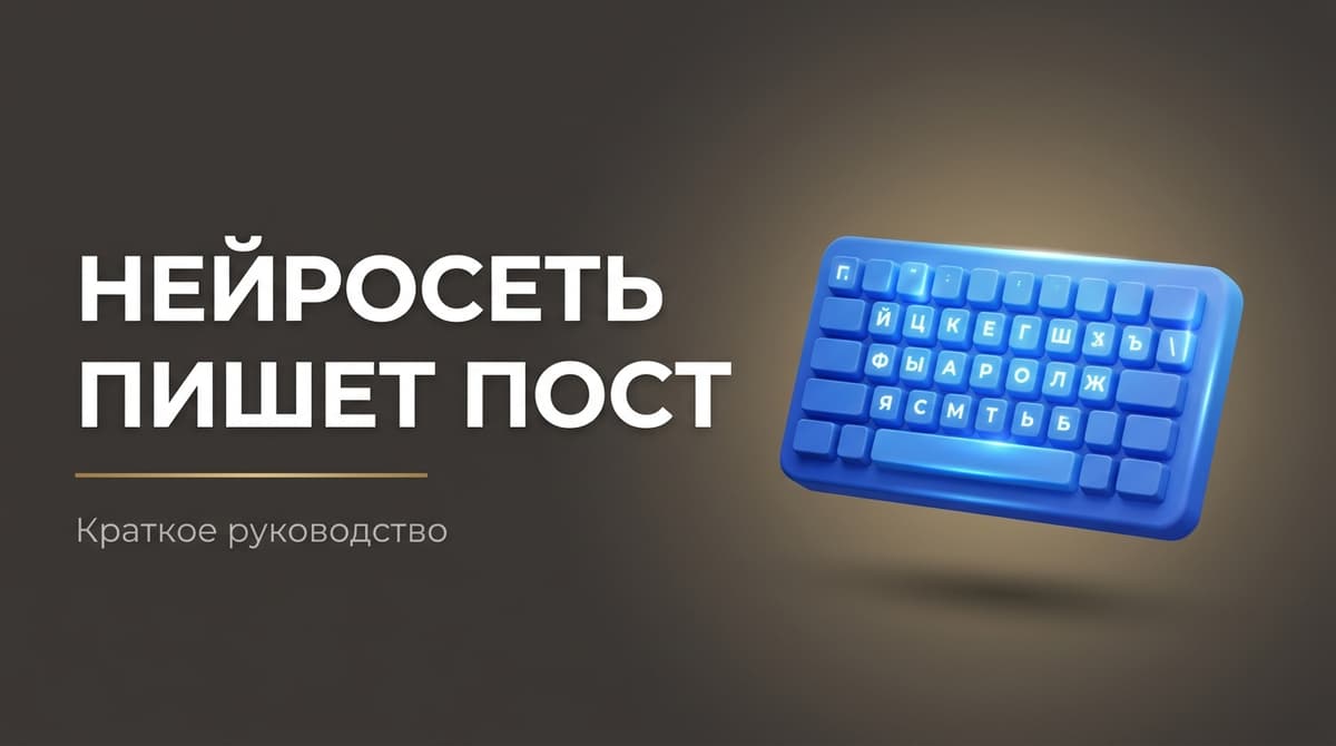 Нейросеть пишет пост