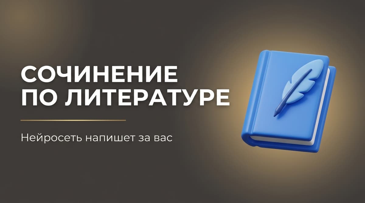 Нейросеть сочинение по литературе написать