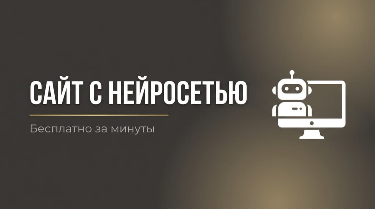 Нейросеть создать сайт бесплатно