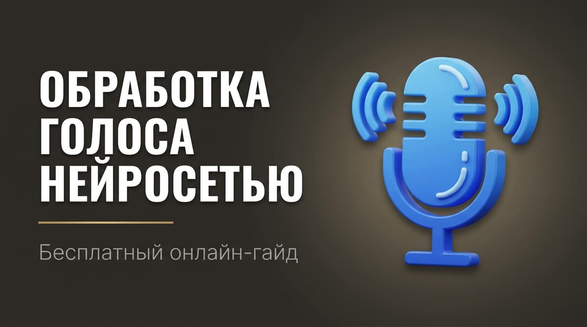 Обработка голоса нейросетью онлайн бесплатно
